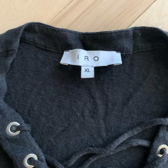 Iro lace up muscle tee - Picture 2 of 2